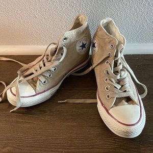 Converse with heels.